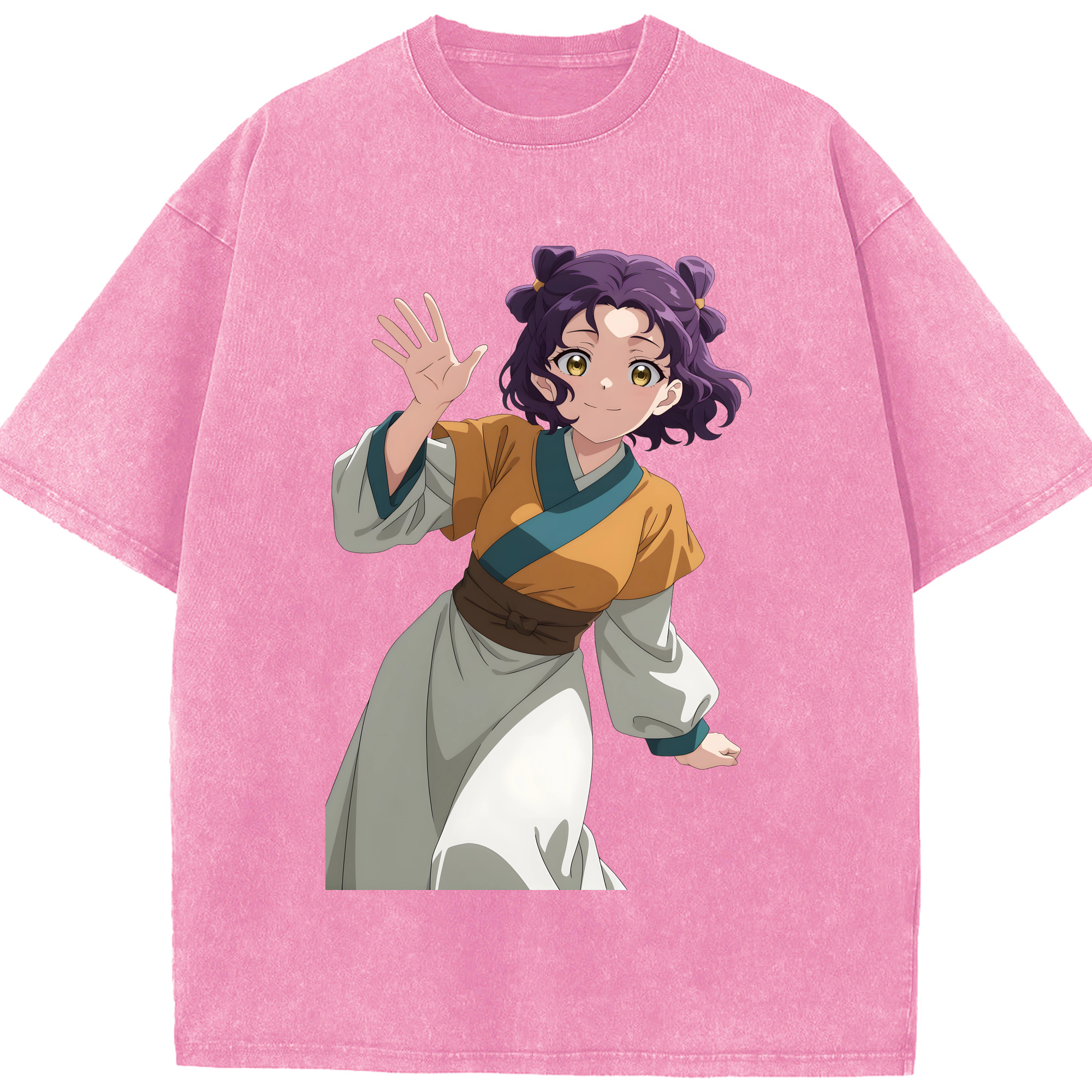 （画像用） 薬屋のひとりごと The Apothecary Diaries 綿100% ヴィンテージ風 半袖Tシャツ（フロントプリント）